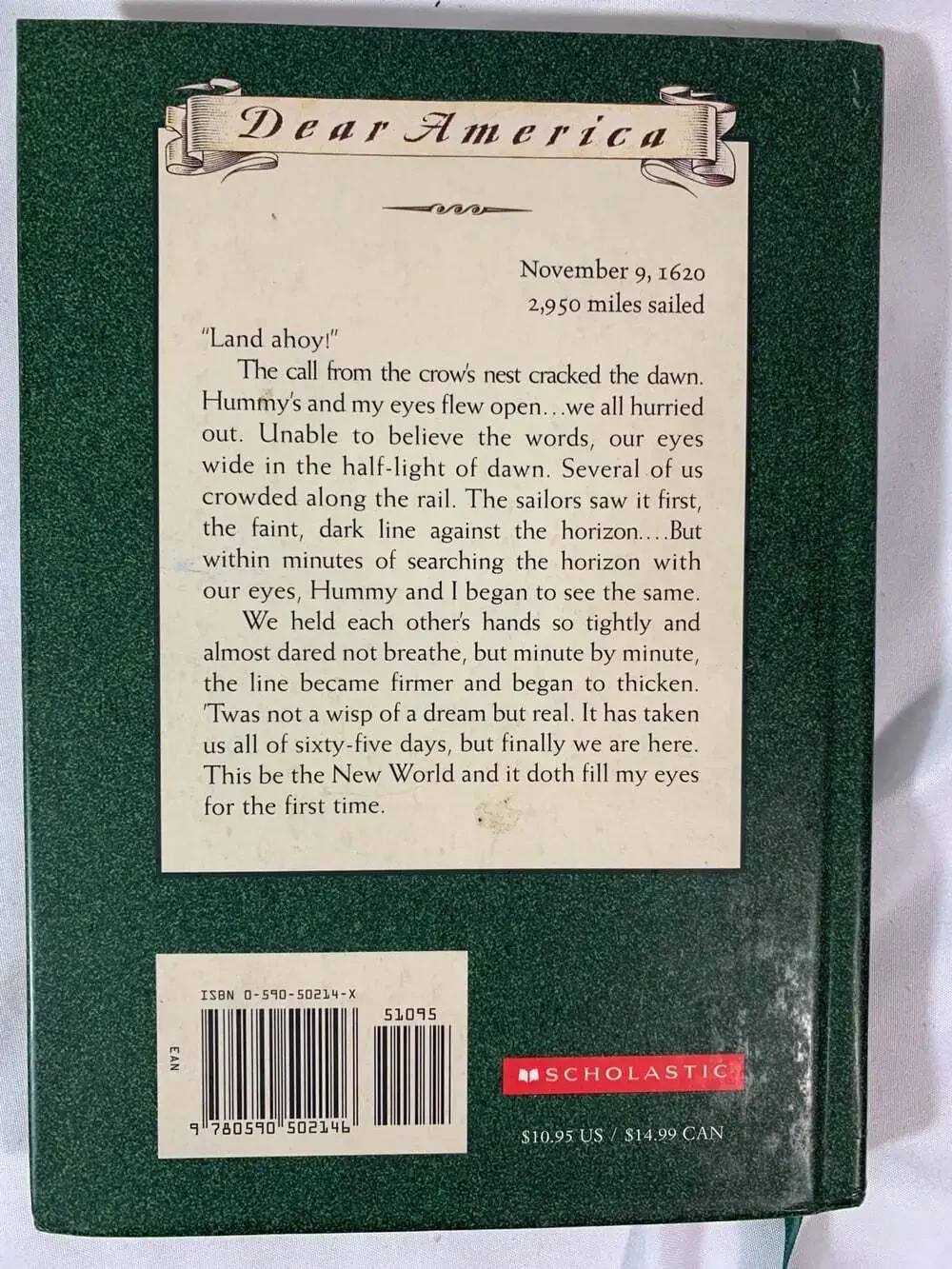 Dear America book A Journey to the New World